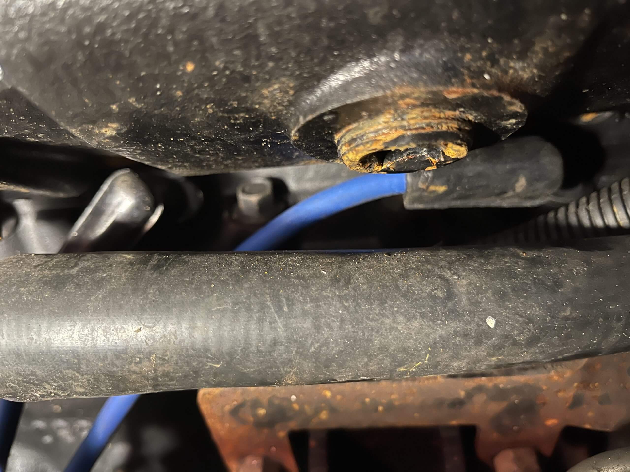 Draining The Oil And Water The Project Boat