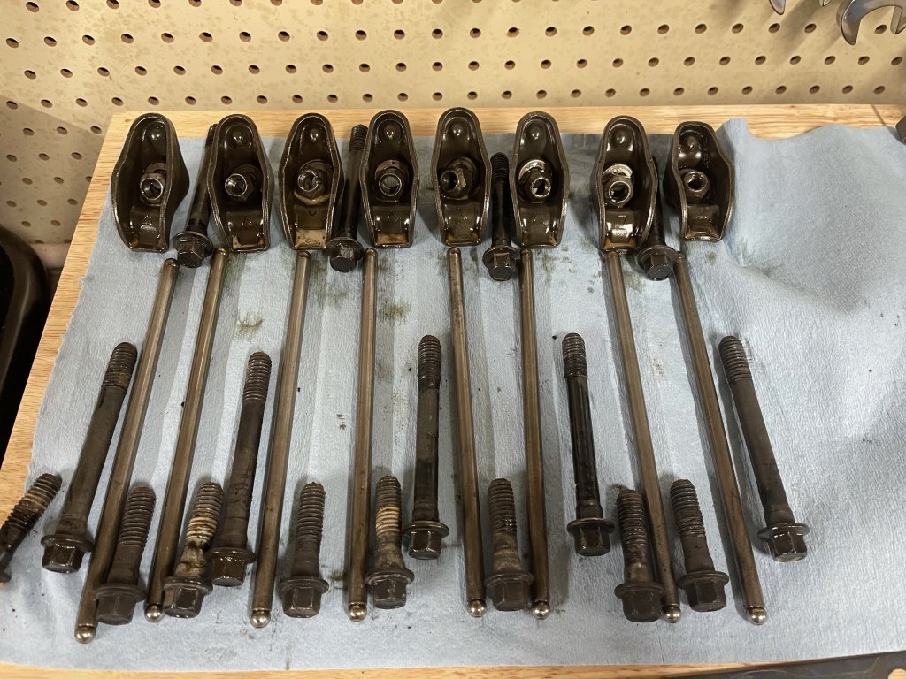 Starboard Rocker Arms, Bolts  & Related Hardware