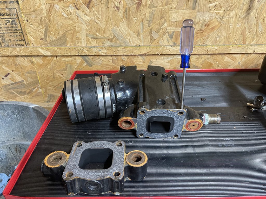 MerCruiser Risers & Manifold Clean Up The Project Boat