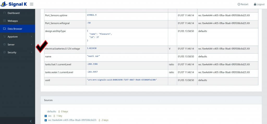 Signalk-Dashboard-Data